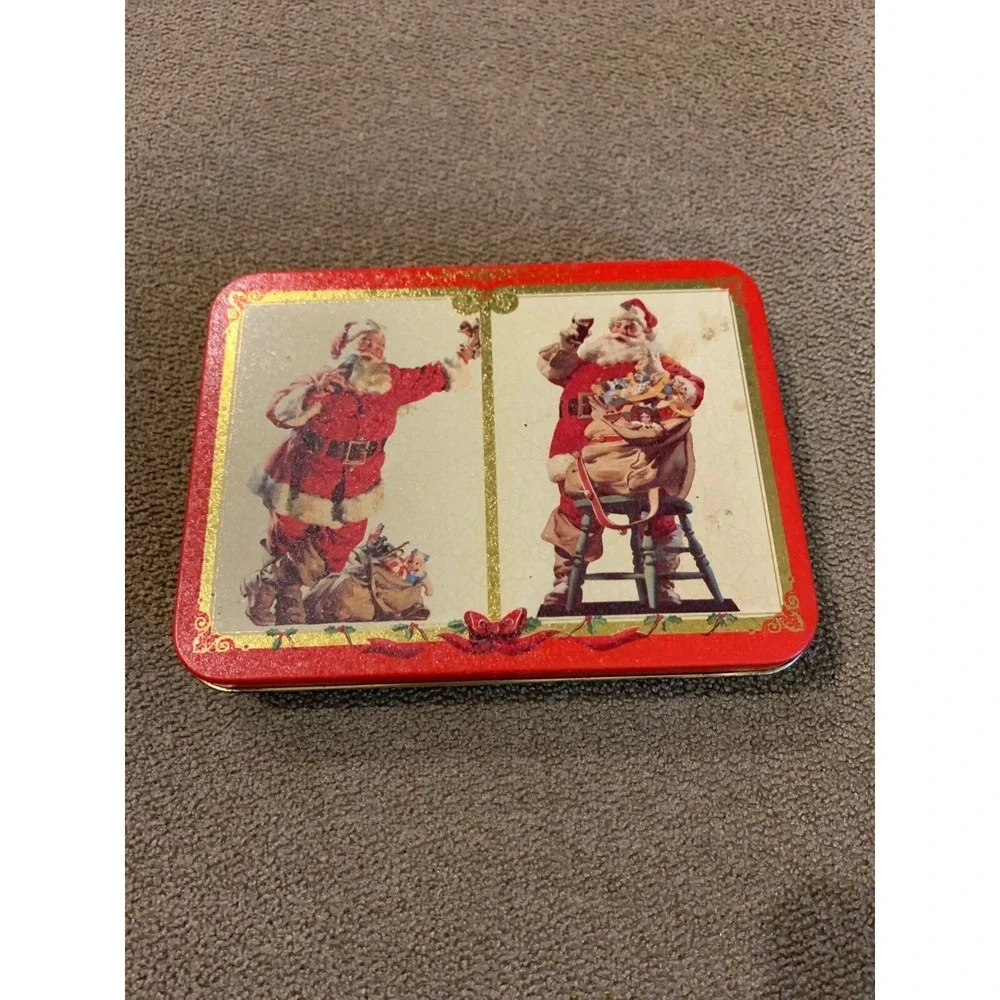 Collectible Coca-Cola Nostalgia Playing Cards with Tin Dual Deck (TD)